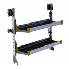 Ranger Design Fold-Away Shelf unit, with 2 shelves, 47.5"h x 48"w, F4-RA48-2