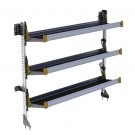 Ranger Design Fold-Away Shelf unit, with 3 shelves, 64"h x 72"w, F5-RA72-3