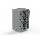 Ranger Design 8 Drawer cabinet, aluminum, 150 lb cap./drawer, 18"d x 24"w x 36"h, 5060-8