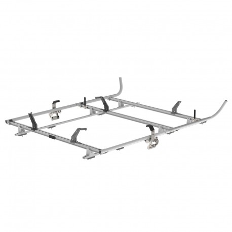 Double Clamp Ladder Rack For Ford Transit, LWB, 3 Bar System – 1630-FTL3