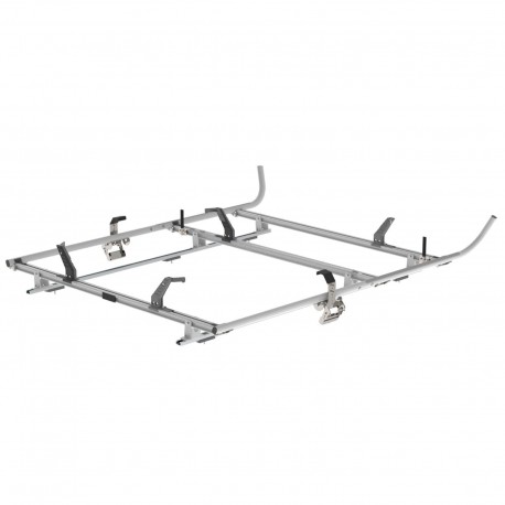 Double Clamp Ladder Rack For Ford Transit, RWB, 3 Bar System – 1630-FTR3