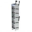 Ranger Design 4 Tier refrigerant rack for large bottles, aluminum, 14"d x 13"w x 62½"h, 6001