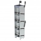 Ranger Design 5 Tier refrigerant rack for small bottles, aluminum, 14"d x 10½"w x 62½"h, 6002