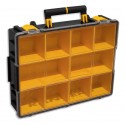 Partskeeper cabinet, aluminum, with 8 carry cases, 14"d x 19"w x 44 1/2"h, C4-PA18-8