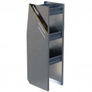 N4 Composite Aluminum Van Shelving, Bookshelf, 12″ Wide, 3 Trays – N4-RA12-3C