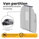 Mercedes Sprinter Van Partition, Steel, Straight, Perf Window, HR
