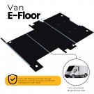 Van floor with inserts to install units, EV safe, drill free mounting, BrightDrop 400 – 6541-BZS