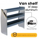 N4 Composite Aluminum Van Shelving, 48″ Wide, 3 Trays – N4-RA48-3C