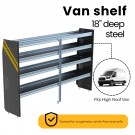 Ranger Design Steel Shelving Unit for Deep High Roof Van, 18" x 62" x 96", N5-DS96-4