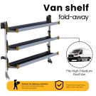 Ranger Design Fold-Away Shelf unit, with 3 shelves, 64"h x 72"w, F5-RA72-3